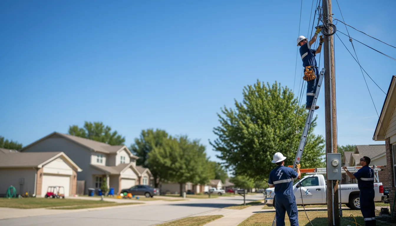 Residential electrician providing installation services in Hysham, MT